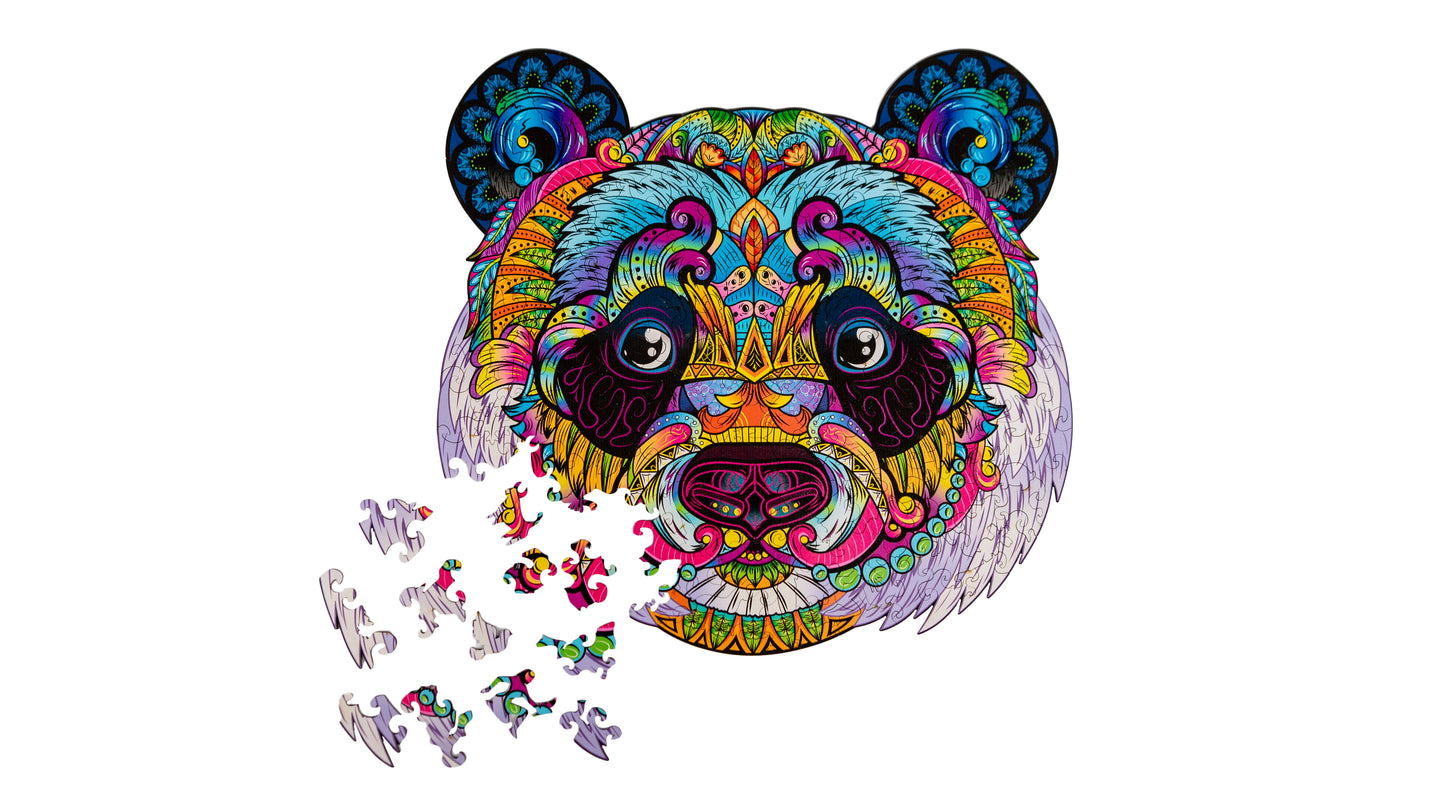 Rompecabezas de madera Woodvio™ Panda (35 x 37 cm)