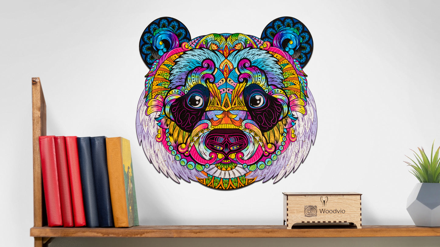 Rompecabezas de madera Woodvio™ Panda (35 x 37 cm)